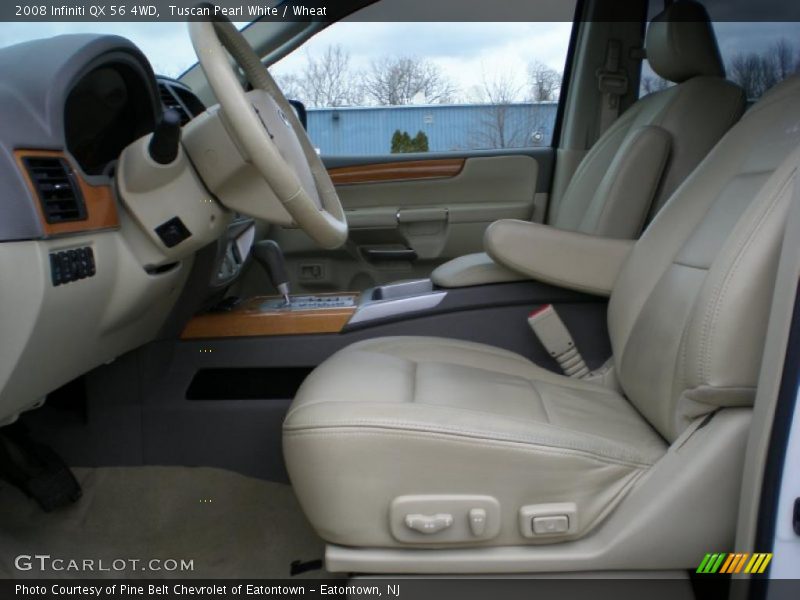 Tuscan Pearl White / Wheat 2008 Infiniti QX 56 4WD