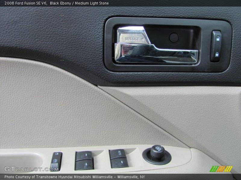Black Ebony / Medium Light Stone 2008 Ford Fusion SE V6