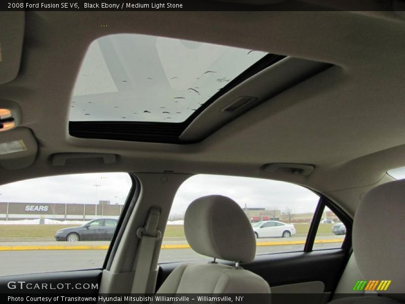 Black Ebony / Medium Light Stone 2008 Ford Fusion SE V6