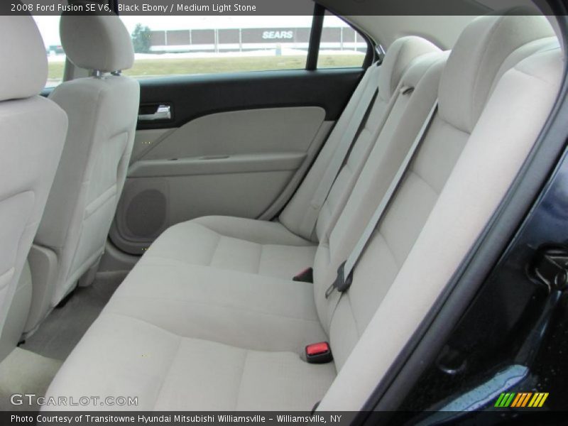 Black Ebony / Medium Light Stone 2008 Ford Fusion SE V6