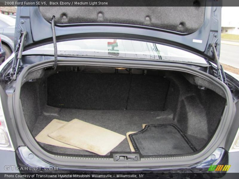 Black Ebony / Medium Light Stone 2008 Ford Fusion SE V6