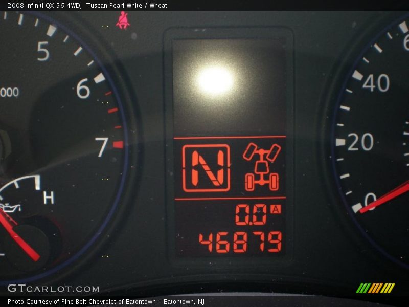 Tuscan Pearl White / Wheat 2008 Infiniti QX 56 4WD