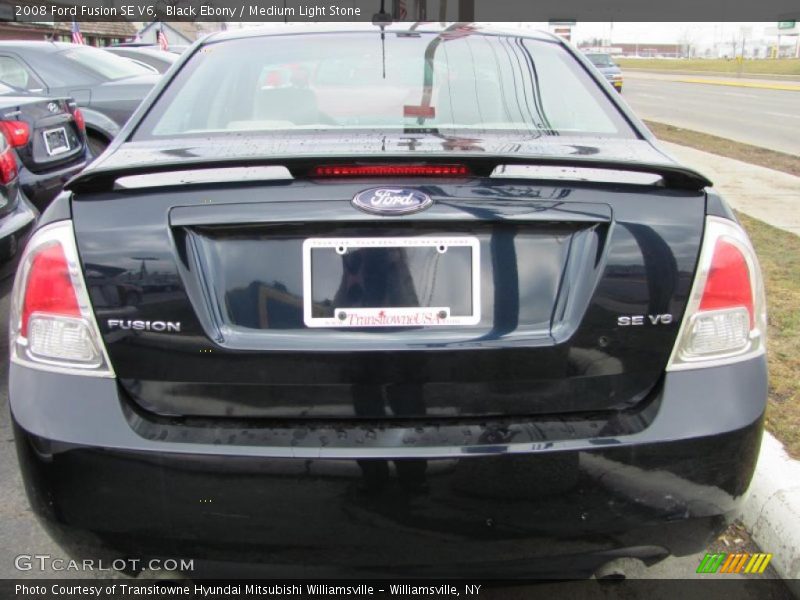 Black Ebony / Medium Light Stone 2008 Ford Fusion SE V6