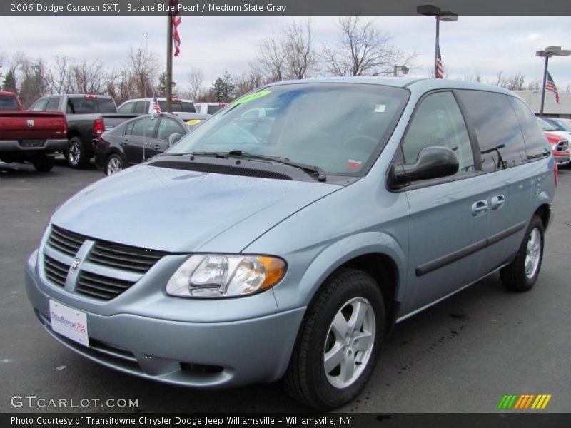 Butane Blue Pearl / Medium Slate Gray 2006 Dodge Caravan SXT