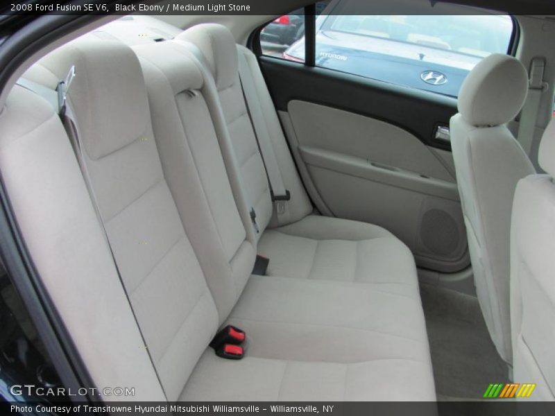 Black Ebony / Medium Light Stone 2008 Ford Fusion SE V6