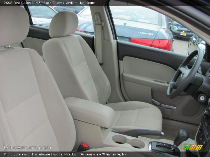 Black Ebony / Medium Light Stone 2008 Ford Fusion SE V6
