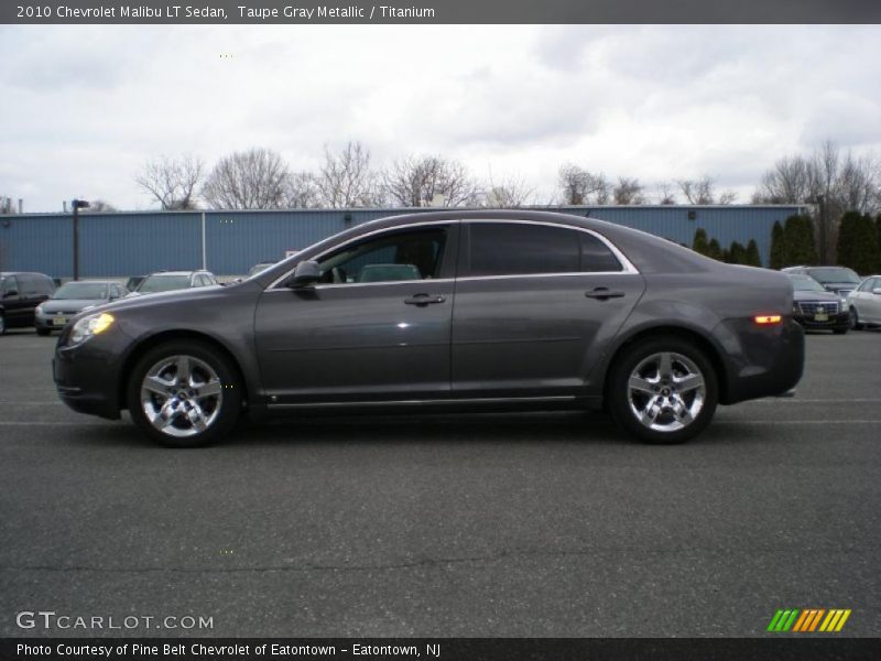 Taupe Gray Metallic / Titanium 2010 Chevrolet Malibu LT Sedan