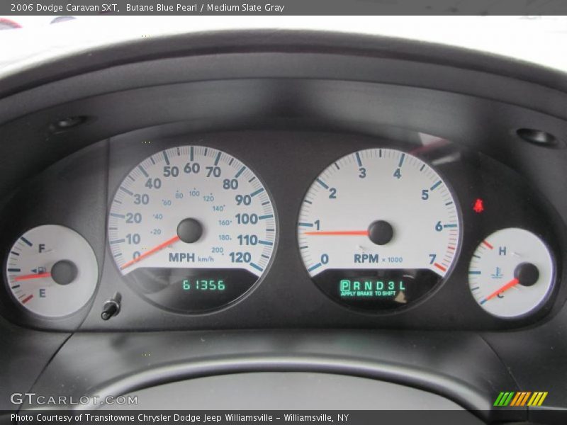 Butane Blue Pearl / Medium Slate Gray 2006 Dodge Caravan SXT