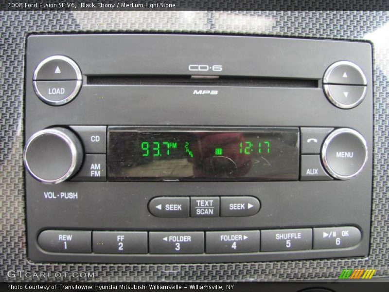 Black Ebony / Medium Light Stone 2008 Ford Fusion SE V6