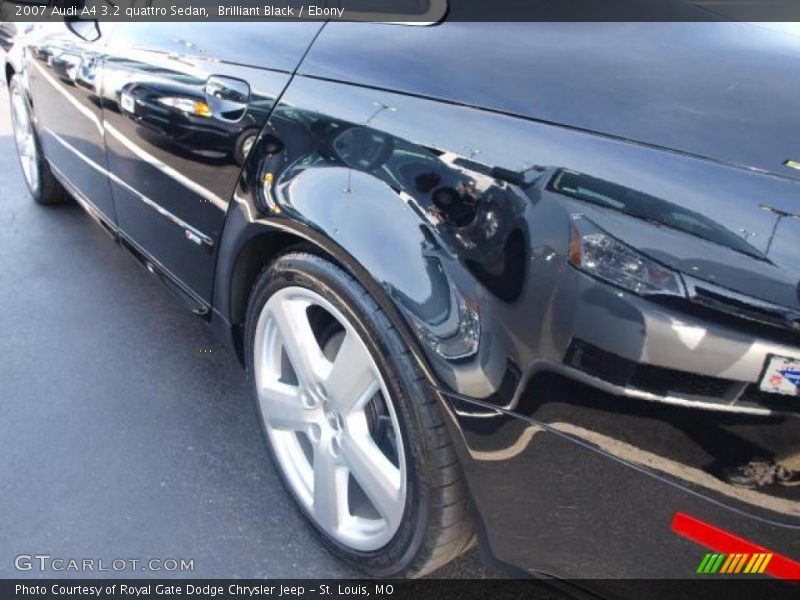 Brilliant Black / Ebony 2007 Audi A4 3.2 quattro Sedan