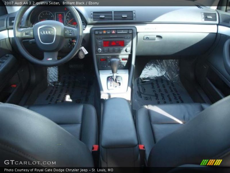 Brilliant Black / Ebony 2007 Audi A4 3.2 quattro Sedan