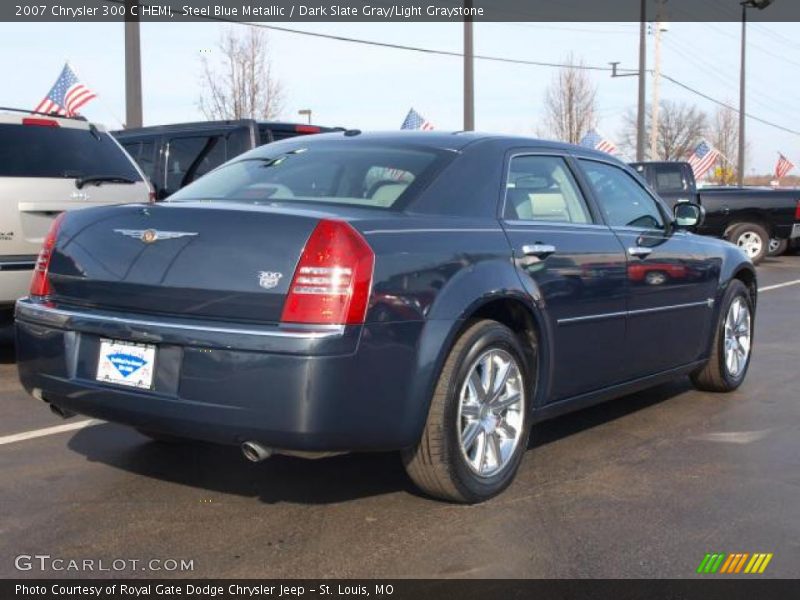 Steel Blue Metallic / Dark Slate Gray/Light Graystone 2007 Chrysler 300 C HEMI