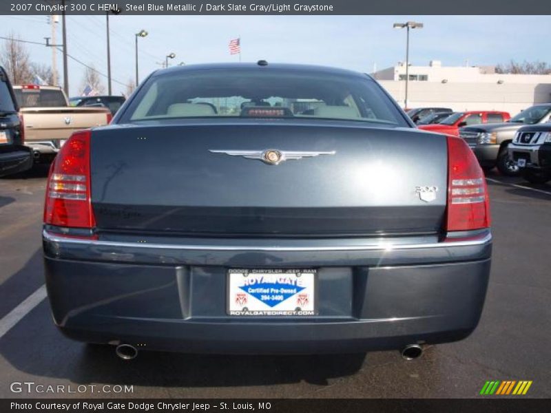 Steel Blue Metallic / Dark Slate Gray/Light Graystone 2007 Chrysler 300 C HEMI