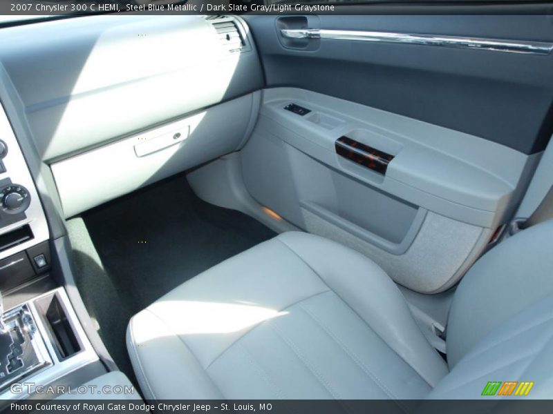 Steel Blue Metallic / Dark Slate Gray/Light Graystone 2007 Chrysler 300 C HEMI