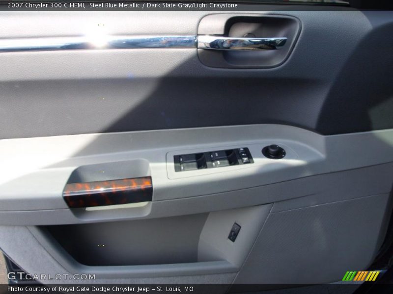 Steel Blue Metallic / Dark Slate Gray/Light Graystone 2007 Chrysler 300 C HEMI