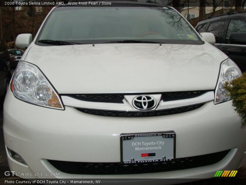 Arctic Frost Pearl / Stone 2008 Toyota Sienna Limited AWD