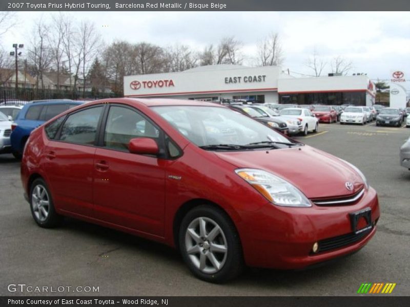 Barcelona Red Metallic / Bisque Beige 2007 Toyota Prius Hybrid Touring