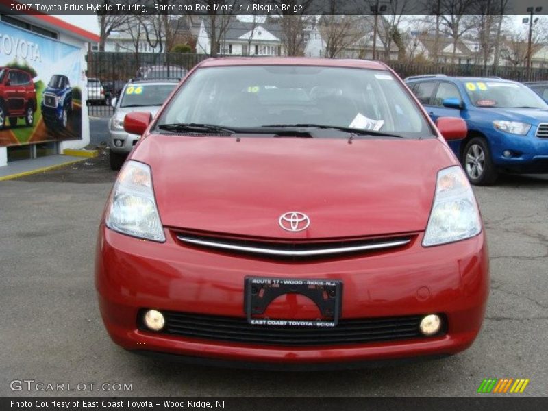Barcelona Red Metallic / Bisque Beige 2007 Toyota Prius Hybrid Touring