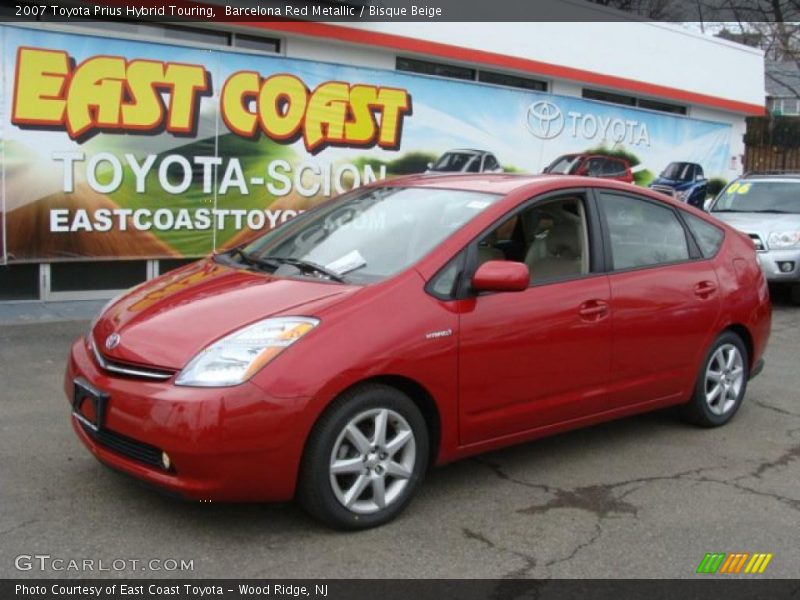 Barcelona Red Metallic / Bisque Beige 2007 Toyota Prius Hybrid Touring