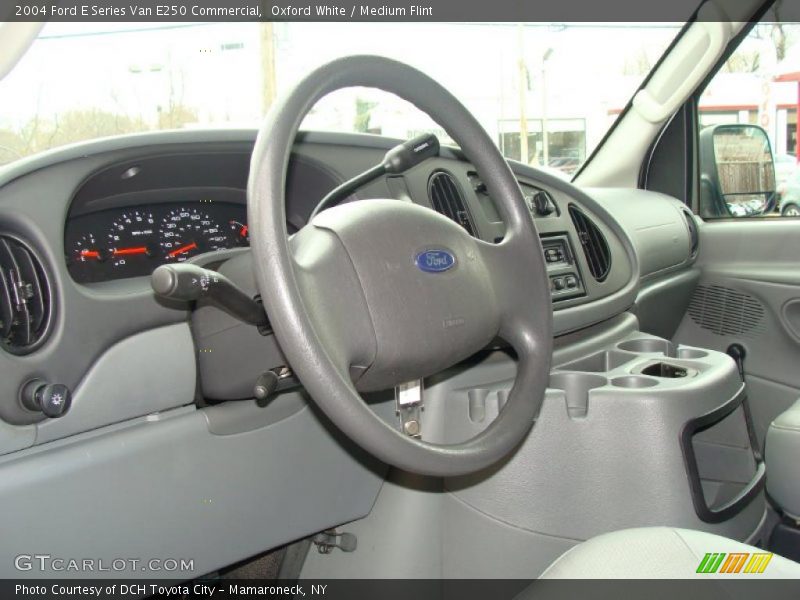 Oxford White / Medium Flint 2004 Ford E Series Van E250 Commercial