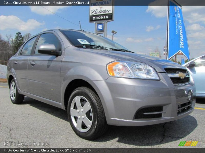 Medium Gray / Charcoal 2011 Chevrolet Aveo LT Sedan