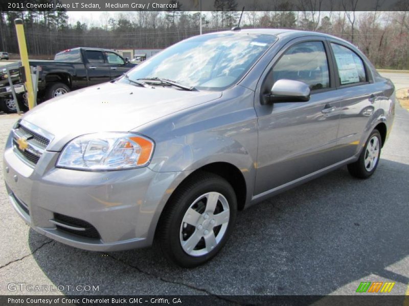 Medium Gray / Charcoal 2011 Chevrolet Aveo LT Sedan