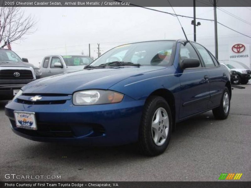 Arrival Blue Metallic / Graphite Gray 2005 Chevrolet Cavalier Sedan