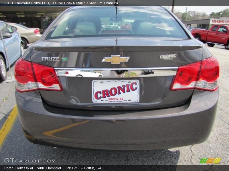 Taupe Gray Metallic / Medium Titanium 2011 Chevrolet Cruze ECO