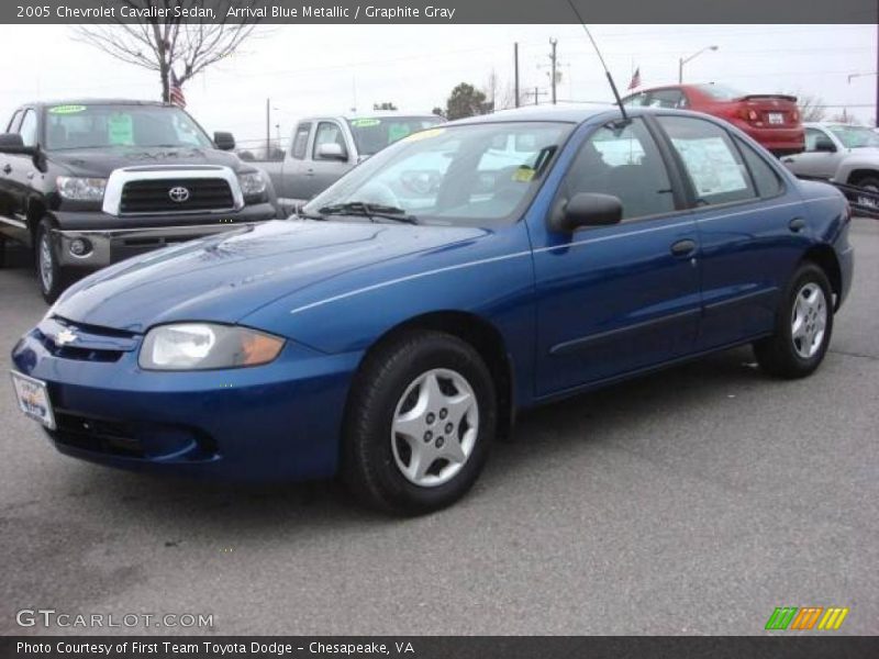 Arrival Blue Metallic / Graphite Gray 2005 Chevrolet Cavalier Sedan