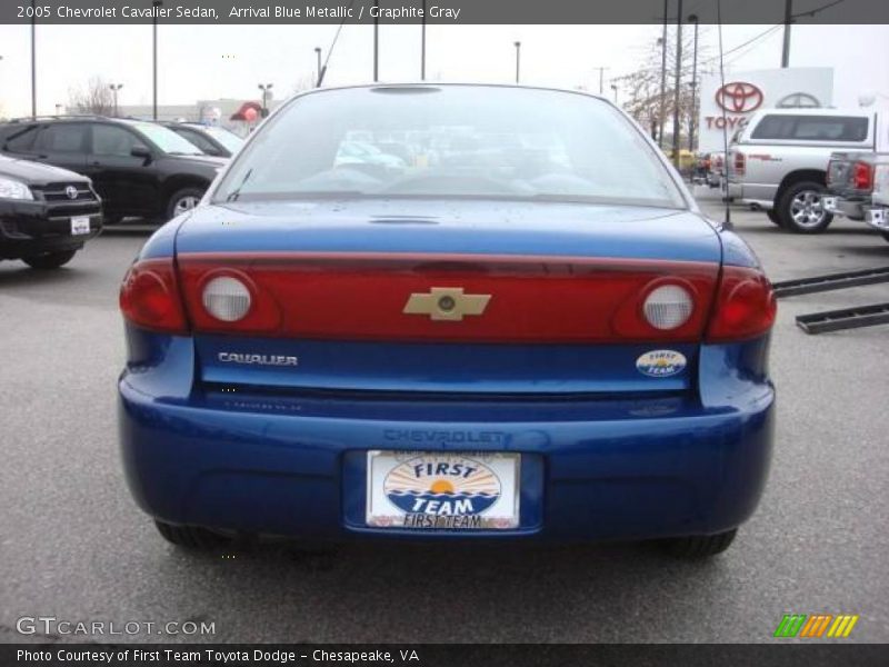 Arrival Blue Metallic / Graphite Gray 2005 Chevrolet Cavalier Sedan