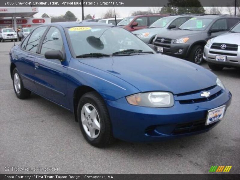 Arrival Blue Metallic / Graphite Gray 2005 Chevrolet Cavalier Sedan