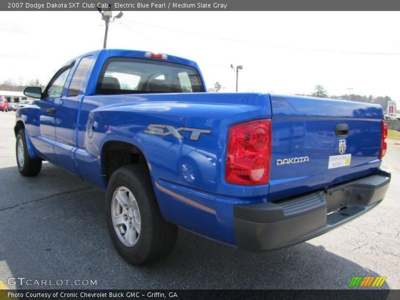  2007 Dakota SXT Club Cab Electric Blue Pearl