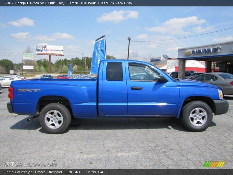  2007 Dakota SXT Club Cab Electric Blue Pearl