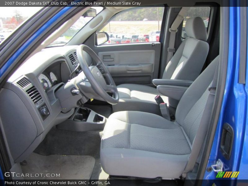  2007 Dakota SXT Club Cab Medium Slate Gray Interior