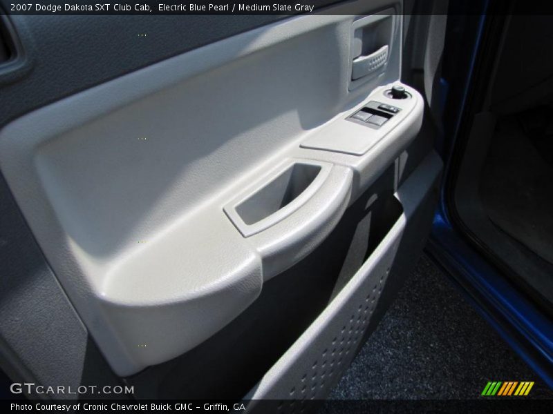 Electric Blue Pearl / Medium Slate Gray 2007 Dodge Dakota SXT Club Cab