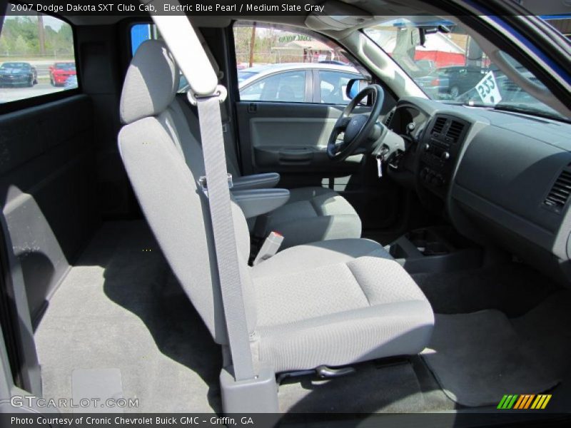 Electric Blue Pearl / Medium Slate Gray 2007 Dodge Dakota SXT Club Cab