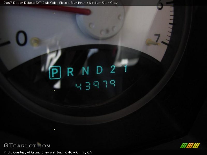Electric Blue Pearl / Medium Slate Gray 2007 Dodge Dakota SXT Club Cab