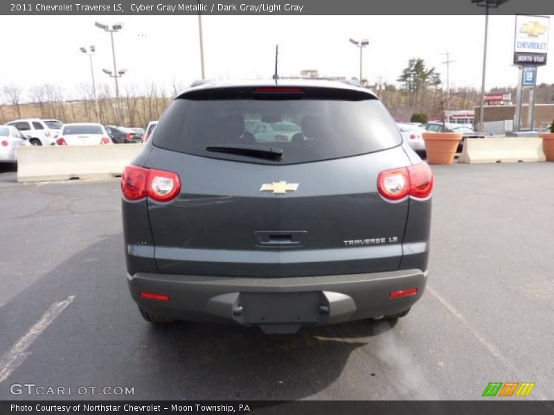 Cyber Gray Metallic / Dark Gray/Light Gray 2011 Chevrolet Traverse LS