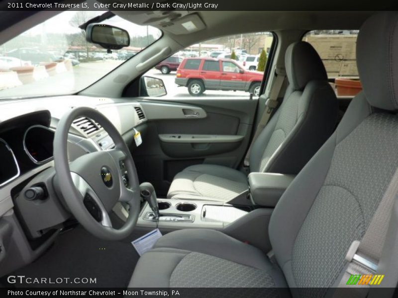 Cyber Gray Metallic / Dark Gray/Light Gray 2011 Chevrolet Traverse LS