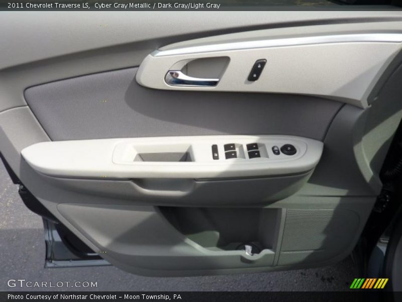 Cyber Gray Metallic / Dark Gray/Light Gray 2011 Chevrolet Traverse LS
