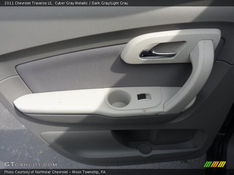 Cyber Gray Metallic / Dark Gray/Light Gray 2011 Chevrolet Traverse LS