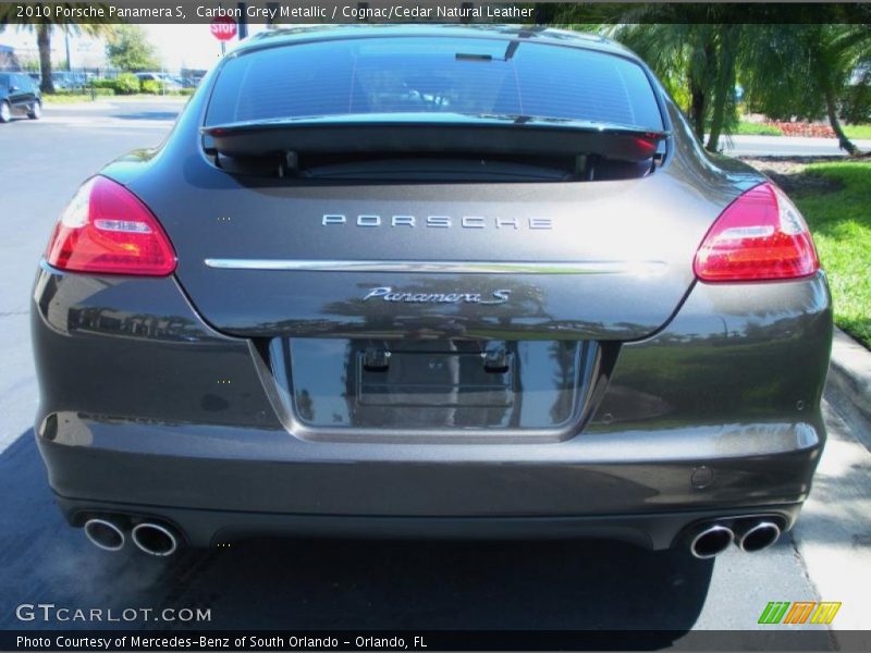 Carbon Grey Metallic / Cognac/Cedar Natural Leather 2010 Porsche Panamera S