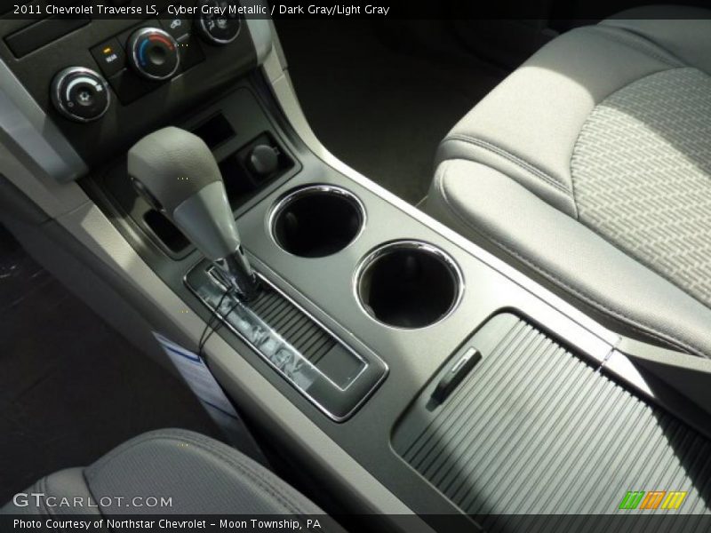 Cyber Gray Metallic / Dark Gray/Light Gray 2011 Chevrolet Traverse LS