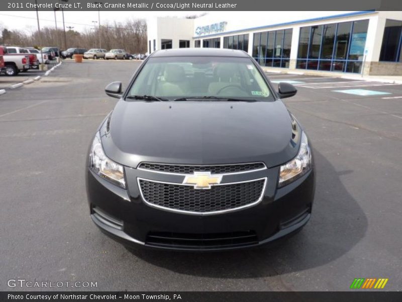 Black Granite Metallic / Cocoa/Light Neutral Leather 2011 Chevrolet Cruze LT