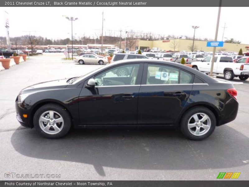 Black Granite Metallic / Cocoa/Light Neutral Leather 2011 Chevrolet Cruze LT