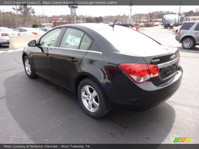 Black Granite Metallic / Cocoa/Light Neutral Leather 2011 Chevrolet Cruze LT
