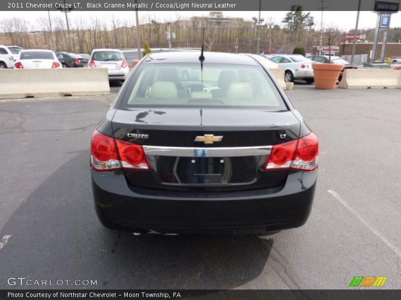 Black Granite Metallic / Cocoa/Light Neutral Leather 2011 Chevrolet Cruze LT