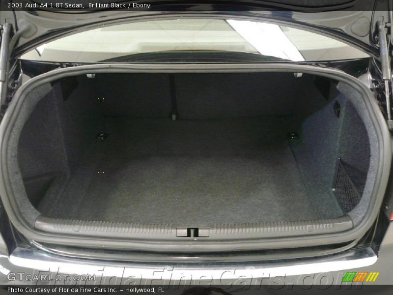 Brilliant Black / Ebony 2003 Audi A4 1.8T Sedan