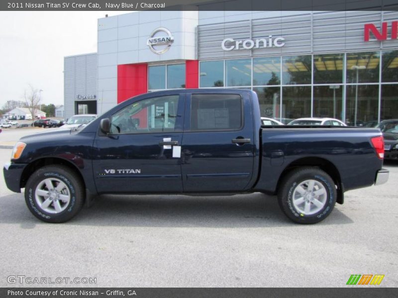 Navy Blue / Charcoal 2011 Nissan Titan SV Crew Cab
