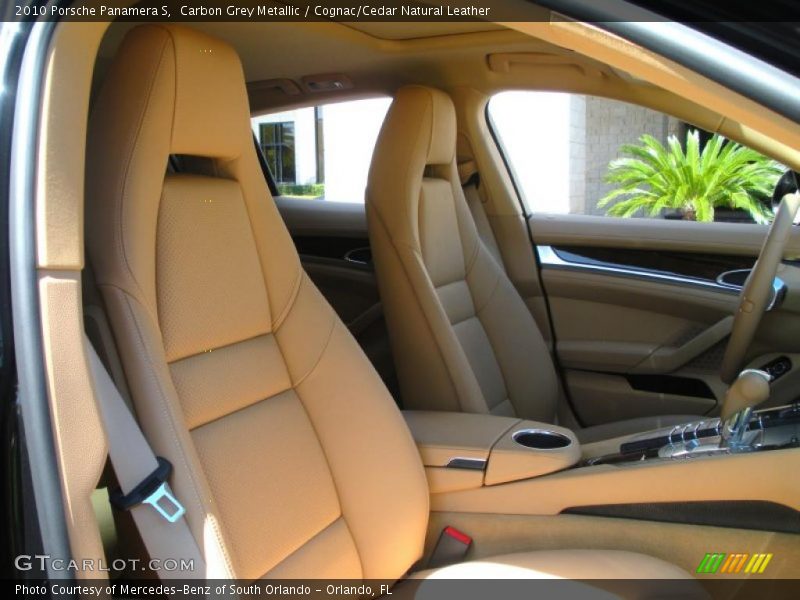Carbon Grey Metallic / Cognac/Cedar Natural Leather 2010 Porsche Panamera S